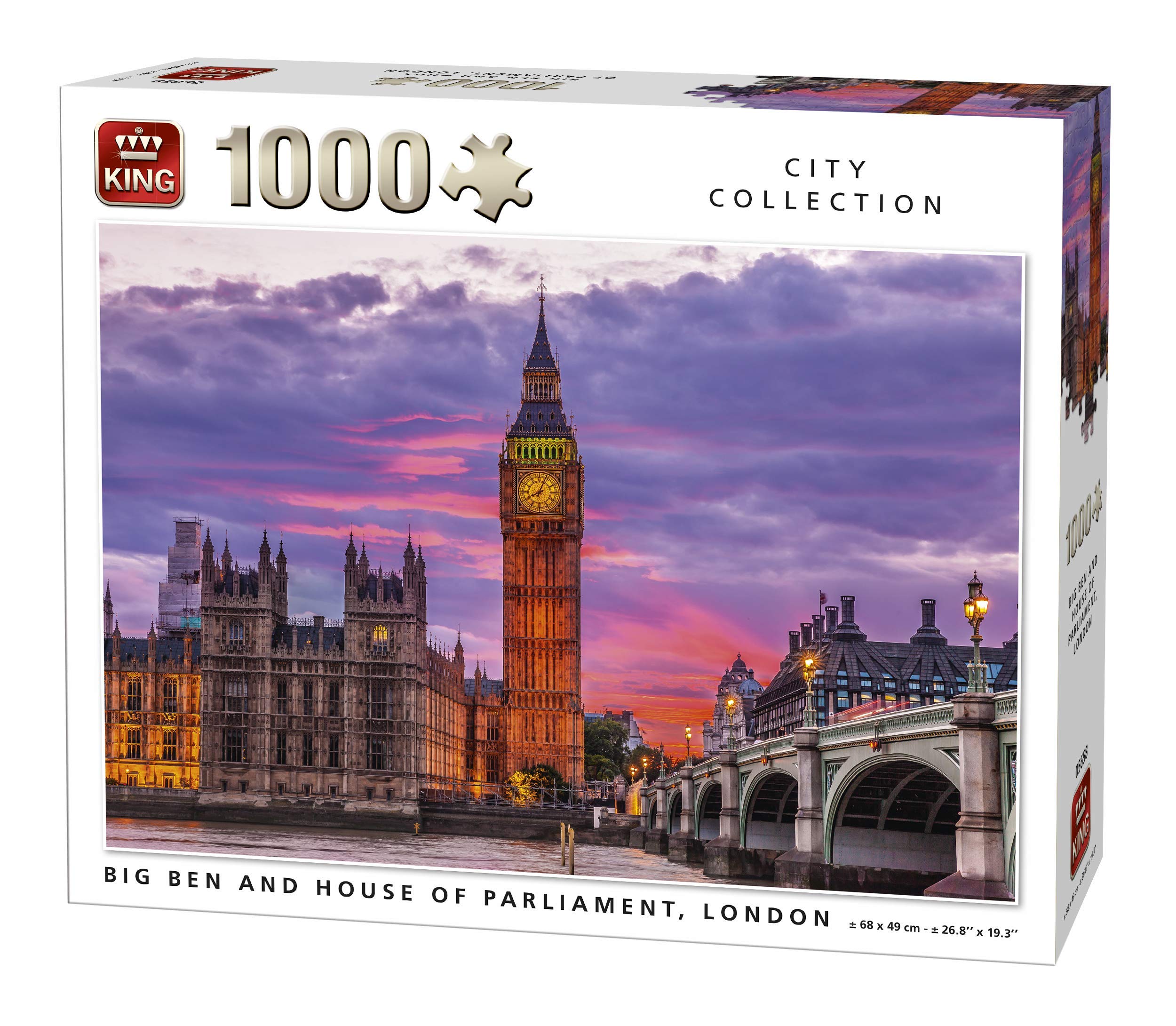 King 5658 Big Ben Clock and Parliament House London UK City Jigsaw